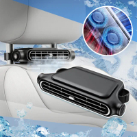 【QIDINA】好涼爽不占位多檔調節車用座椅風扇-C(小風扇 電扇 電風扇隨身風扇 車用風扇夾扇推車風扇)