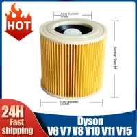 Karcher Paper Dust Bags Air Filters For A2004 WD2.250 WD3.200 WD3.300 Vacuum Cleaners Cartridge HEPA Filter Replacement Parts