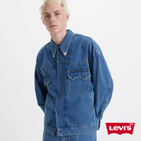 【LEVIS 官方旗艦】男款 西部牛仔外套 / 復古釘扣 / 金屬領尾夾 人氣新品 A7339-0000