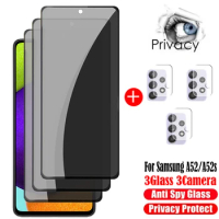 3D Privacy Screen Protectors For Samsung Galaxy A52 Anti-spy Protective Glass For Samsung Galaxy A52s 5G Camera Film