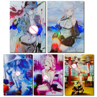 Anime Goddess Story DIY homemade color flash cards Sexy beauty Single-card series Toy collection Birthday Christmas gifts
