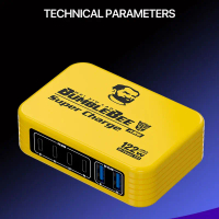 MECHANIC M POWER 122W สถานีชาร์จเร็วสุดยอดแบบเดสก์ท็อป GaN Type-C USB 6 พอร์ต PD3.1 100W QC3.0 22.5W