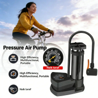 Quick-Fill 12V Portable Electric Tire Inflator | All-in-One for Moto, E-Bike, Scooter, Car, Bike, AT