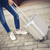 18寸喼多功能小型手提行李喼包商務鋁框拉桿箱男女密碼旅行硬箱