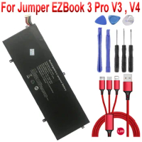 7.6V, 4900mAh, 37.24W battery P313R , 3282122-2S , CLTD-3587265P for Jumper EZBook 3 Pro V3 , V4 LB10+USB cable+toolkit