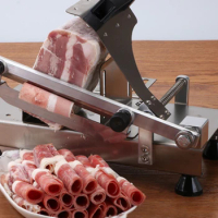 Frozen meat slicer, household manual beef and mutton slicer, stainless steel meat slicer, meat cutting tool