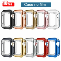 10pcs/lot Soft TPU Cover Case For Apple Watch Series 6 5 4 3 2 1 SE Clear Protective Cover For iWatch 38mm 40mm 42mm 44mm Shell