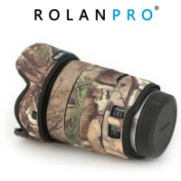 ROLANPRO Lens Coat Camouflage Rain Cover for Canon RF 24-105mm f4L IS USM Lens Protective Sleeve SLR lens Protection Case Coat