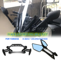 Motorcycle Rearview Rear View Mirrors Glass Back Side Mirror Bracket For YAMAHA X-MAX 300 XMAX 125 Xmax 250 X MAX 400 2017-2022