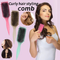 Bounce Curl Define Comb Hair Styling Comb Hollow Combs Home DIY Curly Hair Anti-static Scalp Massage Wet Hair Comb Tool