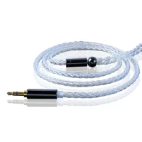 Earphones Cables JCALLY ZSN/ZST/ZS10/AS10/ES3 Silver-plated Braided Wire Earphone Cable Cord for KZ
