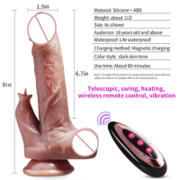 Big Dildo with vibrator, heat, swing, wireless vibrator dildo for woman masturbation vibrator, vibrating sex toys sex products