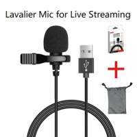 Mini Portable Clip-on Lapel Microphone for Lightning Type C 3.5mm USB Microfone for IPhone IPad Android Smartphone PC Laptops