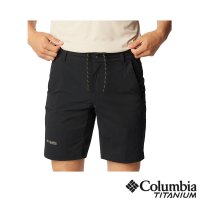 【Columbia 哥倫比亞】男款-鈦WanogaUPF50防潑短褲-黑色(UAE10400BK/IS)