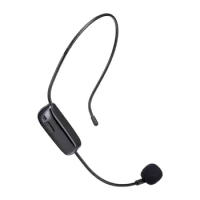 Headset Microphone For Speaking 2.4G UHF Headset Wireless Microphone System Fitness Spinning Yoga Teaching Phone Laptop Speaker