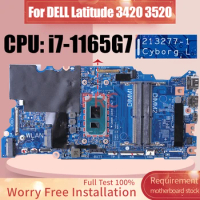 For DELL Latitude 3420 3520 Laptop Motherboard 213277-1 SRK02 i7-1165G7 000H1J Notebook Mainboard