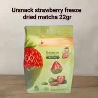 Snack import | Ursnack Freeze Dried Snack Buah Durian Kering 32 gr (ds bgr) Strawberry Matcha 22gr