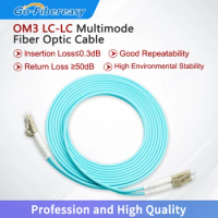 5pcs Patch Cord LC-LC UPC Polish Multimode Duplex 2.0mm 10G OM3 50/125um Fiber Optic Cable 1m,3m,5m,10m,20m Optical Fiber Cable