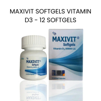 MAXIVIT Softgels Vitamin D3 50000 I.U. 12 Softgels Kapsul Suplemen Health Supplements