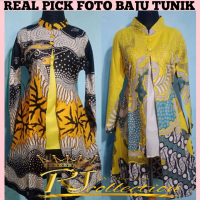 Tunik Batik Model Bolero Seragam Batik Wanita Kekinian Tunik Terbaru