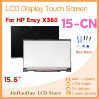 15.6"Original For HP Envy x360 15-CN LCD Display Touch Screen Digitizer For HP Enxy x360 15-CN Display with Frame 15-CN0002TX