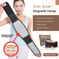 KORET TERAPI PINGGANG MAGNETIK PRIA WANITA PREMIUM QUALITY - sabuk terapi pinggang magnetik