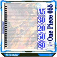 Binder A5 Loose Leef Karakter One Piece Gear 5 nika Binder Karakter Anime One Piece joro luppy nami 