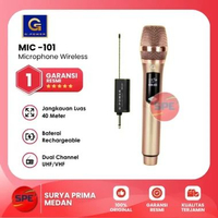 MIC WIRELESS GOLD G-POWER MIC-101 / MIC101 GARANSI RESMI (MEDAN)