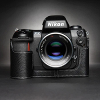 Design for Nikon F100 F80 Handmade Genuine Leather Camera Half Case