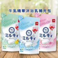 日本牛乳石鹼 COW 牛乳精華沐浴乳(360ml)補充包 柚子果香／玫瑰花香／清新皂香 款式可選 D959902