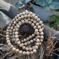 6mm/8mm Natural Vietnam Eaglewood Wooden beads 108 Mala Loose Beads Round Beads Buddhism Prayer Loose Mala