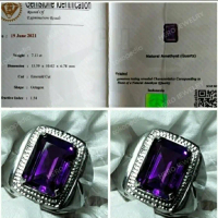 KECUBUNG BORNEO KALIMANTAN BATU PERMATA WULUNG AMETHYST UNGU