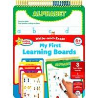 Bookxcess - Active Minds Write-and-Erase: My 1st Learning Boards (Alphabet) Ages 4+