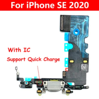 For iPhone SE 2020 Dock Connector Micro USB Charger Charging Port Flex Cable Microphone Board