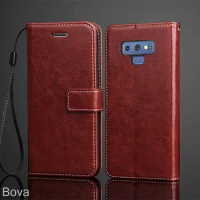 case for Samsung Galaxy Note9 N960F card holder cover case Pu leather Flip Cover for Galaxy Note 9 Retro wallet case business