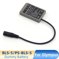 BLS-5 Dummy Battery for Olympus PEN E-PL7 E-PL5 E-PM2 Stylus 1 1s OM-D E-M10 Mark II Camera PS-BLS5 DC Coupler
