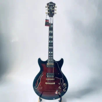 Genuine&amp;Original IBANEZ AM153 Semi Hollowbody Jazz Guitar Red Quilted Body Handmade Frets Ibanez Guitar Stock Items