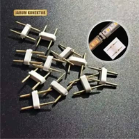 OEM SK-C885 Pin Jarum Sambungan Socket Lampu LED Strip Selang 5050 220V Jarum Lampu Neon / Jarum Kon