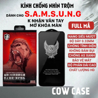 [Không mở khóa vân tay] Kính cường lực chống nhìn trộm cho samsung a22 4g 5g | phủ nano phụ kiện Cow
