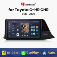Junsun V1 AI Voice Wireless CarPlay Android Auto Radio for Toyota C-HR CHR 2016 2017 2018 2019 2020 4G Car Multimedia GPS 2din