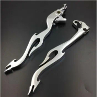 Motorcycle Chrome Clutch Brake Flame Levers For Suzuk GSX600 1997-2003 GSX750 1996-2003 GSX1000 2001-2004 TL1000S 1997-2001