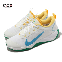 Nike 排球鞋 Omni Multi-Court GS 女鞋 白 黃 藍 綠 室內運動鞋 羽桌球鞋 FJ7719-141