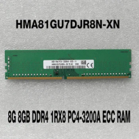 1PCS HMA81GU7DJR8N-XN 8G 8GB DDR4 1RX8 PC4-3200A ECC RAM For SK Hynix Memory