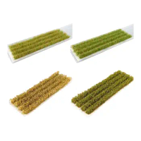 1:87 Scale HO Grass Miniature Grass Strips Model Scene Props Decor Craft Wheat Field Grass Model for DIY Model Railway Landscape