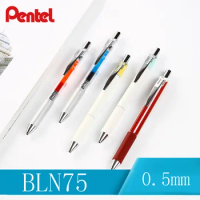 1pcs Japan Pentel Energel Quick-drying Gel Pen BLN75 Press Color Ball Pen Student Exam Black Pen 0.5 Mm