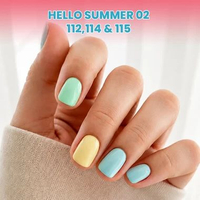 [Free Nail Stickers]Hello Summer - Bundling 3pcs Nail Boom 112-114-115