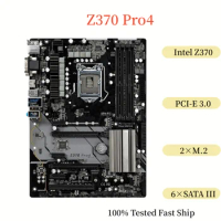 For Asrock Z370 PRO4 Motherboard Z370 64GB LGA 1151 DDR4 Support 8th CPU ATX Mainboard 100% Tested Fast Ship