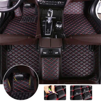 Leather Car Floor Mats For Toyota Highlander Harrier Sequoia Corolla Camry XV30 XV40 XV50 Automobile Rugs Cover 5seat