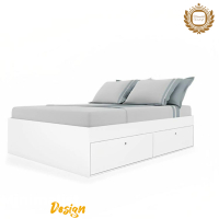 Dipan laci minimalis, rangka tempat tidur minimalis,  kayu solid, dipan laci minimalis modern