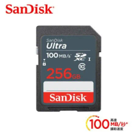 SanDisk 256GB SDHC Ultra 100MB 記憶卡(公司貨)